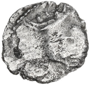 obverse: Justin II (565-578).. AR Half Siliqua, Ravenna mint