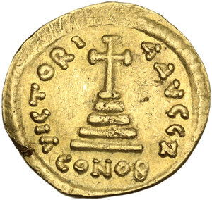 reverse: Tiberius II Constantine (578-582).. AV Solidus, Constantinople mint, officina Z