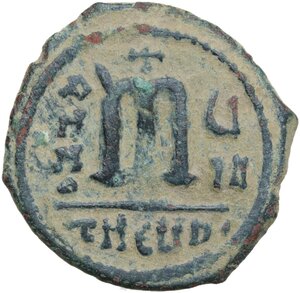 reverse: Phocas (602-610).. AE Follis, Theupolis (Antioch  mint), dated RY 7 (608-609)