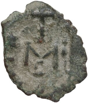 reverse: Constans II (641-668).. AE Follis. Constantinople mint