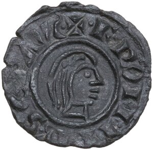 obverse: Italy .  Frederick II Hohenstaufen (1197-1250). BI Denaro 1243, Brindisi mint