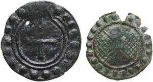 obverse: Italy .  Repubblica (Sec. XIII-1532). Lot of two (2) AE Tesserae, Firenze mint