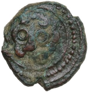 obverse: Italy .  Guglielmo II (1166-1189).. AE Follaro, Messina mint