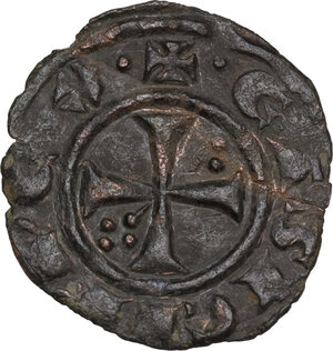 obverse: Italy .  Corrado II di Svevia (Corradino) (1254-1258). BI Denaro, Messina or Brindisi mint