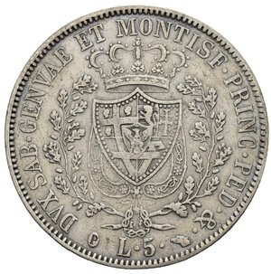obverse: Regno di Sardegna. Carlo Felice (1821-1831). 5 lire 1830 Torino (P). Ag. Gig. 53. BB