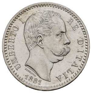 obverse: Regno d Italia. Umberto I (1878-1900). 2 lire 1881. Ag. Gig.25. qFDC