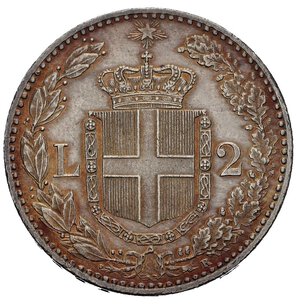 reverse: Regno d Italia. Umberto I (1878-1900). 2 lire 1897. Ag. Gig.32. Patinata. qFDC/FDC