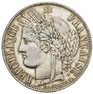 obverse: FRANCIA. Seconda Repubblica (1848-1852). 5 Francs Cérès 1850 A (Parigi). Ag. Gad. 719. qSPL