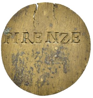reverse: Pesi. Firenze Peso monetale zecchino da 2. AE (6,98 g). Fratture sul tondello. SPL