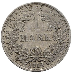 reverse: GERMANIA. 1 Mark 1916 F. Ag. KM#14. Rara. FDC