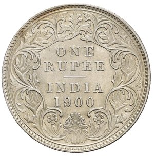 reverse: India britannica. Victoria. Rupia 1900. Ag. qFDC