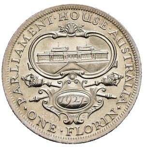 reverse: AUSTRALIA. Giorgio V. One Florin 1927 