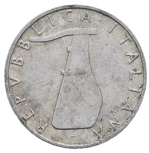 obverse: ITALIA. Repubblica Italiana. 5 lire 1956 