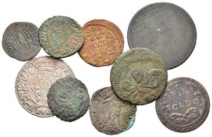 obverse: Zecche Italiane. Lotto di 9 monete da catalogare (Mantova, Pesaro, Parma, Modena). MB