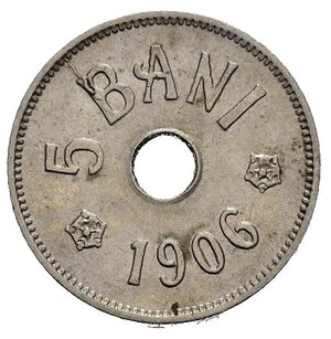 reverse: ROMANIA. 5 Bani 1906. Ni. qFDC