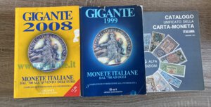 obverse: Lotto di 3 cataloghi - Gigante 1999 - 2008; Unificato della carta moneta italiana 1992. Discreto stato. No resi