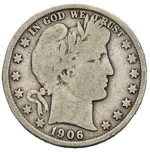 reverse: STATI UNITI. 1/2 dollaro 1906 D 