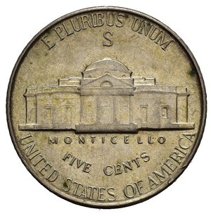 obverse: STATI UNITI. 5 cents 1945 S 