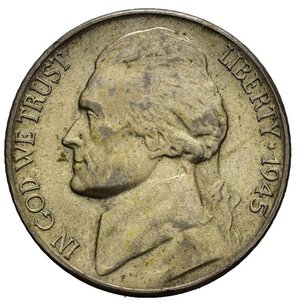 reverse: STATI UNITI. 5 cents 1945 S 