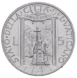 reverse: VATICANO. Pio XII (1939-1958). Giubileo 1950. 5 Lire 1950. FDC