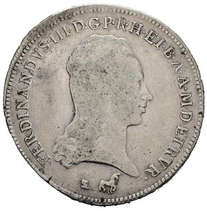 obverse: FIRENZE. Granducato di Toscana. Ferdinando III di Lorena. (1791-1824). Francescone 1799. Gig. 31. Ag. qBB