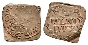 reverse: MILANO. Carlo d Asburgo (1703-1740). Quattrino 1736 Cu (1,43 g). MIR 407/3; Crippa 25/C. qFDC