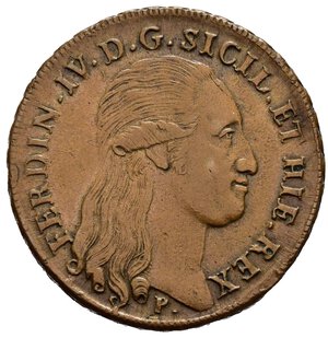 obverse: NAPOLI. Ferdinando IV di Borbone (1759-1816). 8 tornesi 1796. Cu. Magliocca 293. SPL