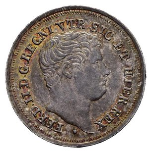 obverse: NAPOLI. Ferdinando II di Borbone (1830-1859). 5 grana 1838. Ag. Magliocca 657. qFDC