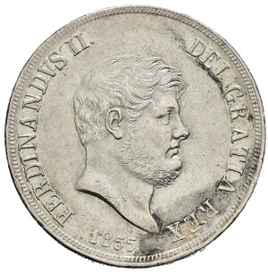 obverse: NAPOLI. Ferdinando II di Borbone (1830-1859). Piastra da 120 grana 1855. SPL+