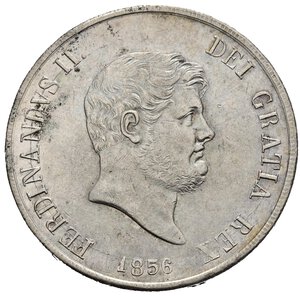 obverse: NAPOLI. Ferdinando II di Borbone (1830-1859). Piastra da 120 grana 1856. Ag. Magliocca 566. SPL+