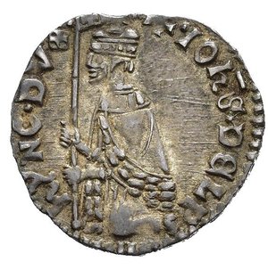 obverse: VENEZIA. Giovanni Dolfin (1356-1361). Soldino. Ag (0,53 g). Paol. 2. SPL