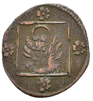 reverse: VENEZIA. Monetazione anonima XVI sec. Bagattino con il Leone in quadro. Cu (0,99 g). Paolucci 698. qBB