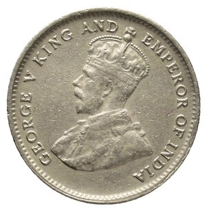 reverse: HONG KONG - George V - 10 Cents argento 1935