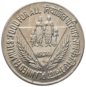 obverse: INDIA - 10 Rupees 1974 - Food for All , Planned Families