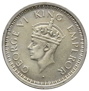 reverse: INDIA - George VI - 1 Rupia argento 1945