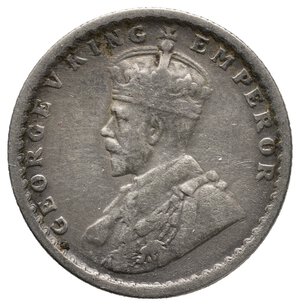 reverse: INDIA - George V - 1/2 Rupia argento 1929