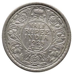 obverse: INDIA - George V - 1/2 Rupia argento 1925