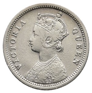 reverse: INDIA - Victoria Queen - 1/4 Rupia argento 1874