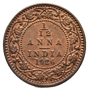 obverse: INDIA - George V - 1/12 Anna 1926 FDC/qFDC Rosso