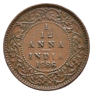 obverse: INDIA - Victoria Queen - 1/12 Anna 1886