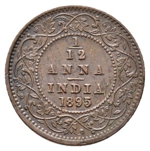 obverse: INDIA - Victoria Queen - 1/12 Anna 1895