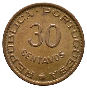 obverse: INDIA PORTOGHESE - 30 Centavos 1958