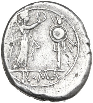 reverse: Anonymous. AR Victoriatus, uncertain Campanian mint, 215-211 BC