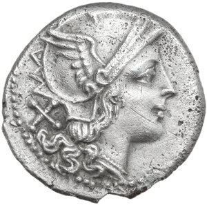 obverse: Anonymous. AR Denarius, uncertain Lucanian mint (Venusia?), 208 BC. 