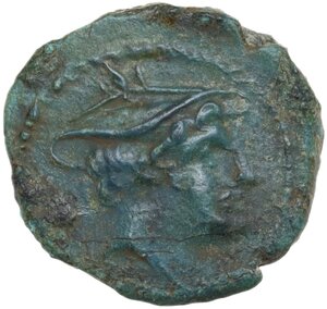 obverse: Anonymous sextantal series.. AE Semuncia, after 211 BC