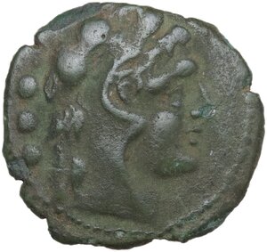 obverse: Minturnae  Second Punic War issue.. AE Quadrans, after 211 BC