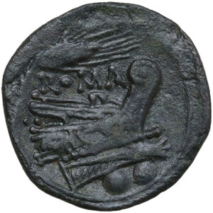 reverse: Anonymous, Corn-ear series.. AE Sextans, mint in Sicily, c. 211-210 BC