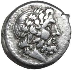 obverse: Q series. AR Victoriatus, uncertain Apulian mint (Luceria?), 211 BC