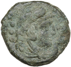 obverse: Cluvius Saxula. AE Quardans, 169-158 BC