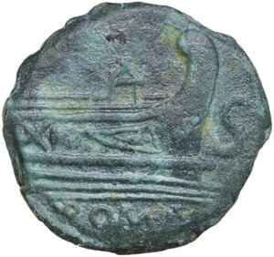 reverse: Anonymous. AE Semis, 157-156 BC. Rome(?) mint